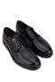 Men's Genuine Leather Black Casual Shoes - 2