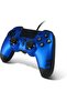 Steelplay - Metaltech Wired Controller (Blue) (PS4) - 2