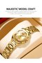 9104 Elegant Women Wristwatch Luminous Stainless Steel Quartz Square Dial Women's Watches - 2