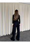 Black Lace Piece Double Knitwear Set - 2602 - 6