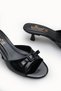 Nashira Lia Women's Thin Heeled Slippers 00122606 Black Patent Leather - 2