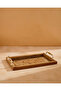 Gold Medium Rectangular Geometric Serving Tray - 2