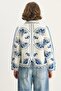 Embroidered Design Gabardine Jacket - 6