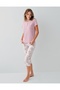 Modal Cotton Lu Short Sleeve Pocketed Women's Capri Pajama Set - 2