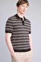 Standard Fit Striped Knitwear Polo T-Shirt H0770Ax26Sp