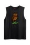 Sokak Ruhlu Baykuş Printed T-Shirt / Zero Sleeve Undershirt (Optional)