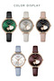 9077 Luxury Ladies Quartz Leather Wristwatch Dress Women's Pointer Display Gift - 7
