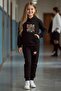 Kids 2-Piece Girls' Tracksuit Set Hooded Printed - 3