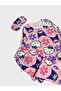 Girl's Cotton Piece Pink Cute Character Patterned Long Sleeve Eye Patched Transitional Pajama Set - 6