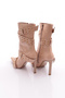 5285 Women's Heeled Boots with Hole Belt Detail - 3