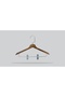 Wooden (Lama Silver Hook) Latch Shirt and Skirt Hanger Walnut Color 8 Pieces - 3