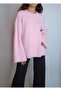 Women's White Zero Collar Soft-Textured Bearded Knitwear Sweater Yy101327 - 4