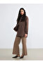 Lcw modest brown striped poplin women's shirt tunic - 2
