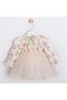 Collar Detail Lined Girl's Dress