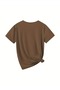 Women's Sparrow&Heart Printed Oversized T-Shirt Loose Fit - 5