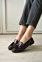 Bitter Brown Patent Leather Tasseled Women's Loafers Shoes Bp88Ms01B - 5