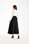 Women's Waist K Belt Detailled Lima/Do Woven Umaş Flared Skirt 94 cm Full Length - 4