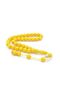 Hakkı Usta Signed Globe Cut B Ankle-Length Yellow Crimped Amber Prayer Beads