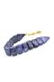 Coarse Grain Maroon Dark Blue Powder Amber Fish Prayer Beads 005 - 2
