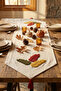 Bohemian Başak Punch Embroidered Cotton Table Runner (40X130 cm) Cotton Panama Linen - 3