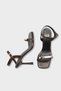 Women's Blunt Toe Gold Buckled Ankle-Tie Daily Heels Sandals Bella Brown - 5