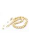 Systematic Sphere Cut Large Size Ram's Horn Prayer Beads 10 mm - 4