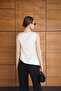 Lace Detailed Polka Dot Satin T-Shirt - 5