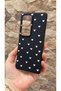 Vivo V30 Compatible Mini White Heart Patterned Silicone Shock-Absorbing Classic Protected Rubber Case - 4