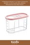 # Storage Container Transparent 1.2 Liter Food Cat Dog Food Box with Lid Kitchen Food Organizer - 2