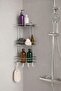 Bathroom Corner Shelf Hanging Shower Organizer and Shampoo Holder 3-Tier Chrome Ek-03
