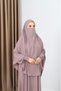 Ferace Sufle Veil Set Powder (Umre and Hajj Clothing) Hnt70321 - 3