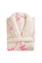 Lcw Dream Ecru Bow Patterned Plush Women's Dressing Gown - 4