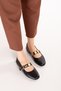 Genuine Leather Women's Casual Ballet Flats Shoes Esl.5060 Black - 6