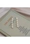 Silver Color Pearl Elegant Earrings - 2