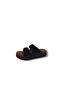 Apella 250 Women's Black Buckled Padded Sole Slipper - 3