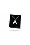 Women's Minimal a Letter Necklace with Colorful Stones and Thin Chain, Gift Boxed