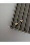 Mini Butterfly Stone Xp Clip-On Vip Gold Earrings - 2