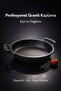 22 cm Cast Iron Egg Pan with Granite Coating and Double Handles, Non-Stick Frying Pan - 3