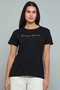 Embellished T-Shirt with Crew Neck and Short Sleeves