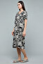 Printed Nightdress with V-Neck and Short Sleeves - 2