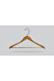 Wooden (Lama Black Hook) Bar Hanger for Shirts and Trousers, Walnut Color, 4 Pieces - 3