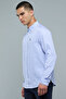 Striped Shirt with Button-Down Collar and Long Sleeves - 4