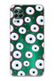 Huawei P40 Lite Compatible Pink Evil Eye Bead Patterned Transparent Phone Case