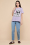 Kuromi Print T-Shirt with Crew Neck and Short Sleeves - 3