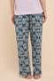 Patterned Lounge Pants with Drawstring Waist - 6