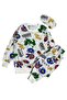 Boy's Cotton Piece Fabric White Color Captain America Patterned Sleeping Band Long Sleeve Transitional Pajamas - 2