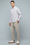 Solid Slim Fit Pants with Button Closure - 4