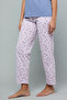 Printed Pyjama Bottoms with Drawstring Waist - 3