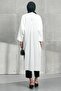 White Tunic with Slit Buttons on the Sides - 5