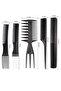 Perfect Hair Comb Set 10-Piece - Complete Set for Hairdressing, Cutting, Blow-Drying, Styling, and Separating - 3